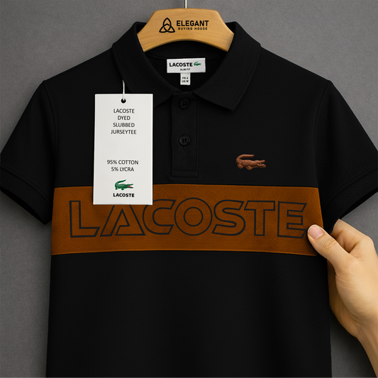 Men's Classic Color-Block Polo T-Shirt | Soft Cotton Blend | Smart Casual Wear | CD-MCP24