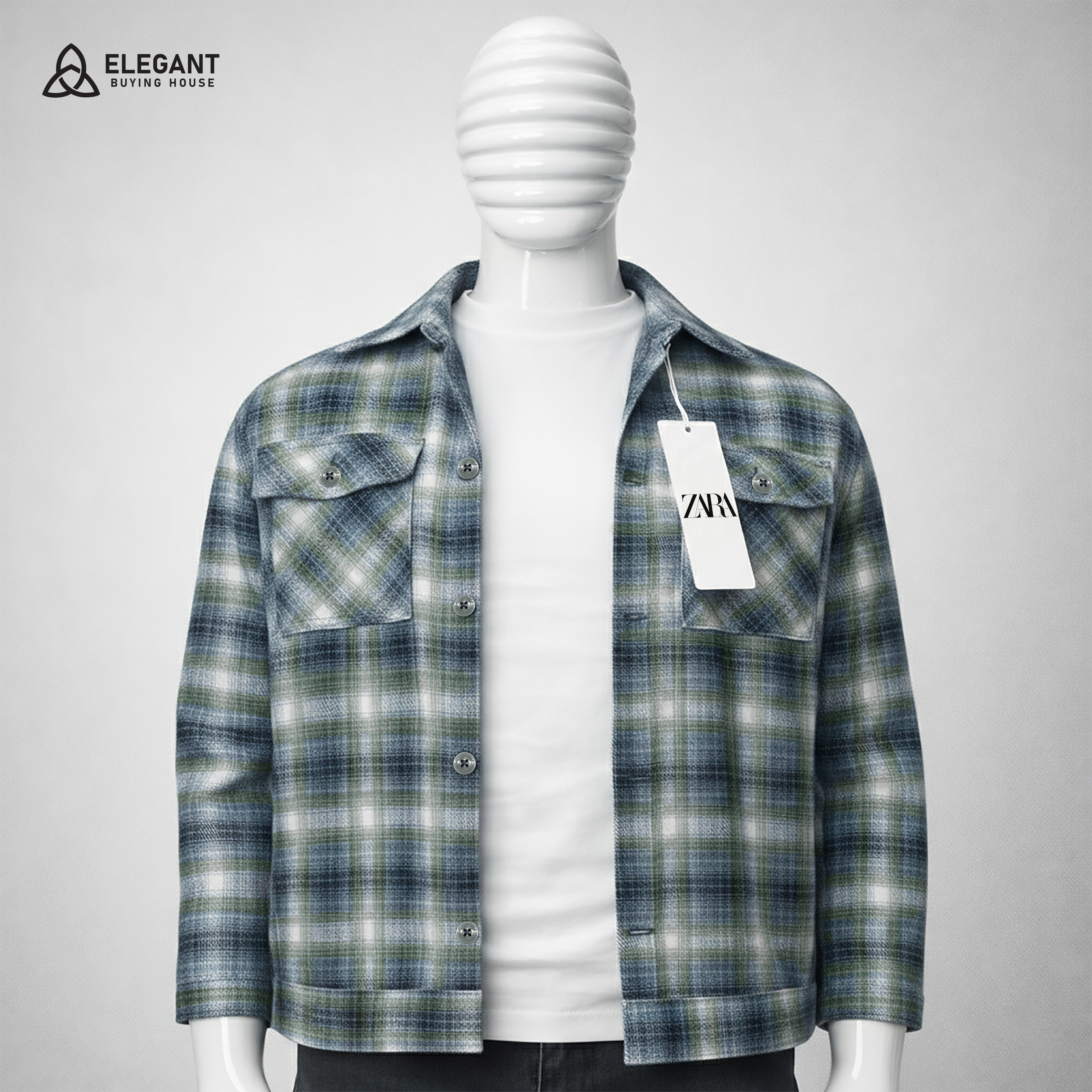Men’s Classic Check Shacket – Soft Feel & Smart Casual Look| Code-SWP97