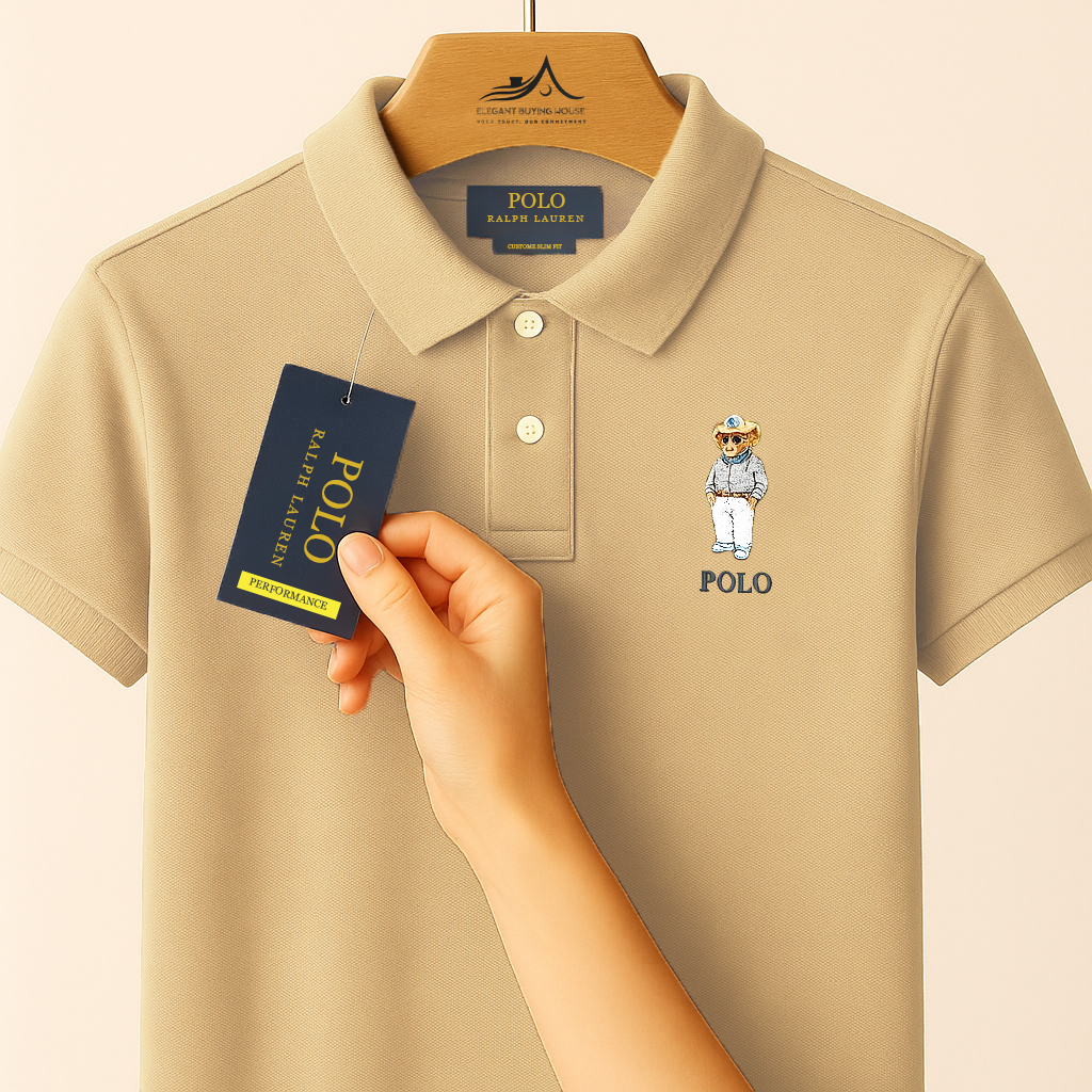 Elite Polo Bear Collection – 5 Premium Colors for Effortless Sophistication| CD-MPP38