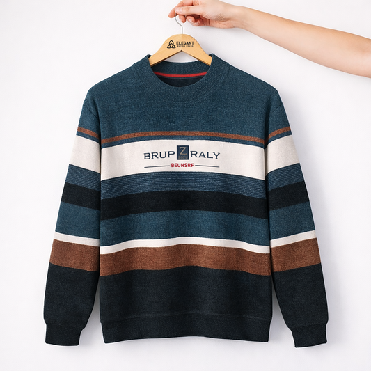 Imported Premium Color Block Crewneck Sweatshirt | Soft Fabric • Modern Casual Look| Code-SWP91