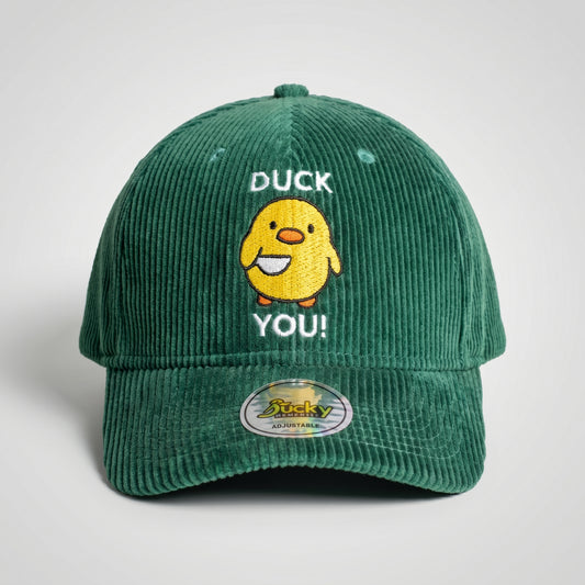 Cute Cartoon Embroidered Casual Corduroy Cap | CD-MH7