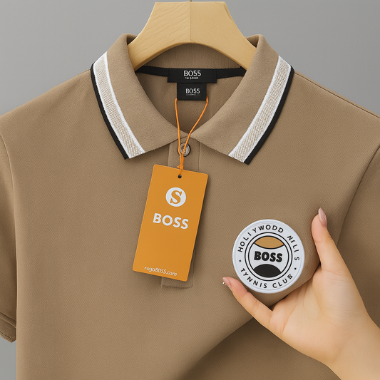 Signature Patch Polo – Contrast Collar Premium Edition| CD-MPP10