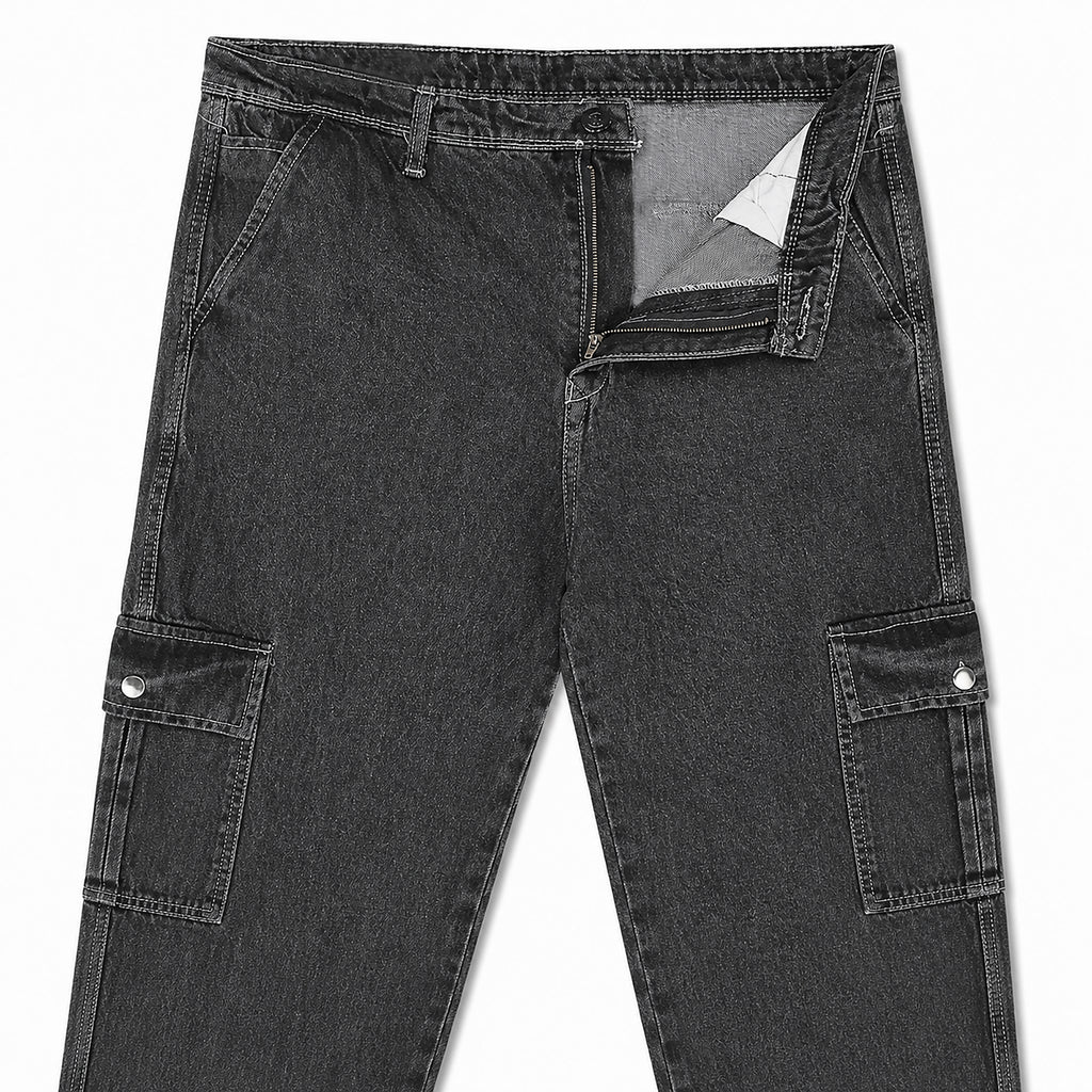 Urban Utility Cargo Denim Pants – Relaxed Fit Everyday Style | | CD-PPS21