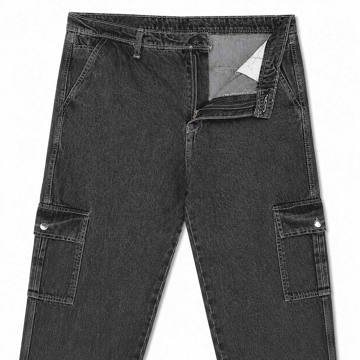 Urban Utility Cargo Denim Pants – Relaxed Fit Everyday Style | | CD-PPS21