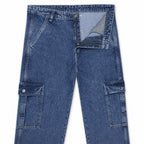 Urban Utility Cargo Denim Pants – Relaxed Fit Everyday Style | | CD-PPS21