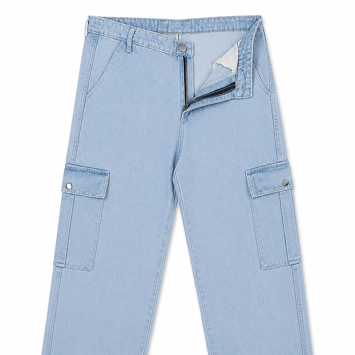 Urban Utility Cargo Denim Pants – Relaxed Fit Everyday Style | | CD-PPS21