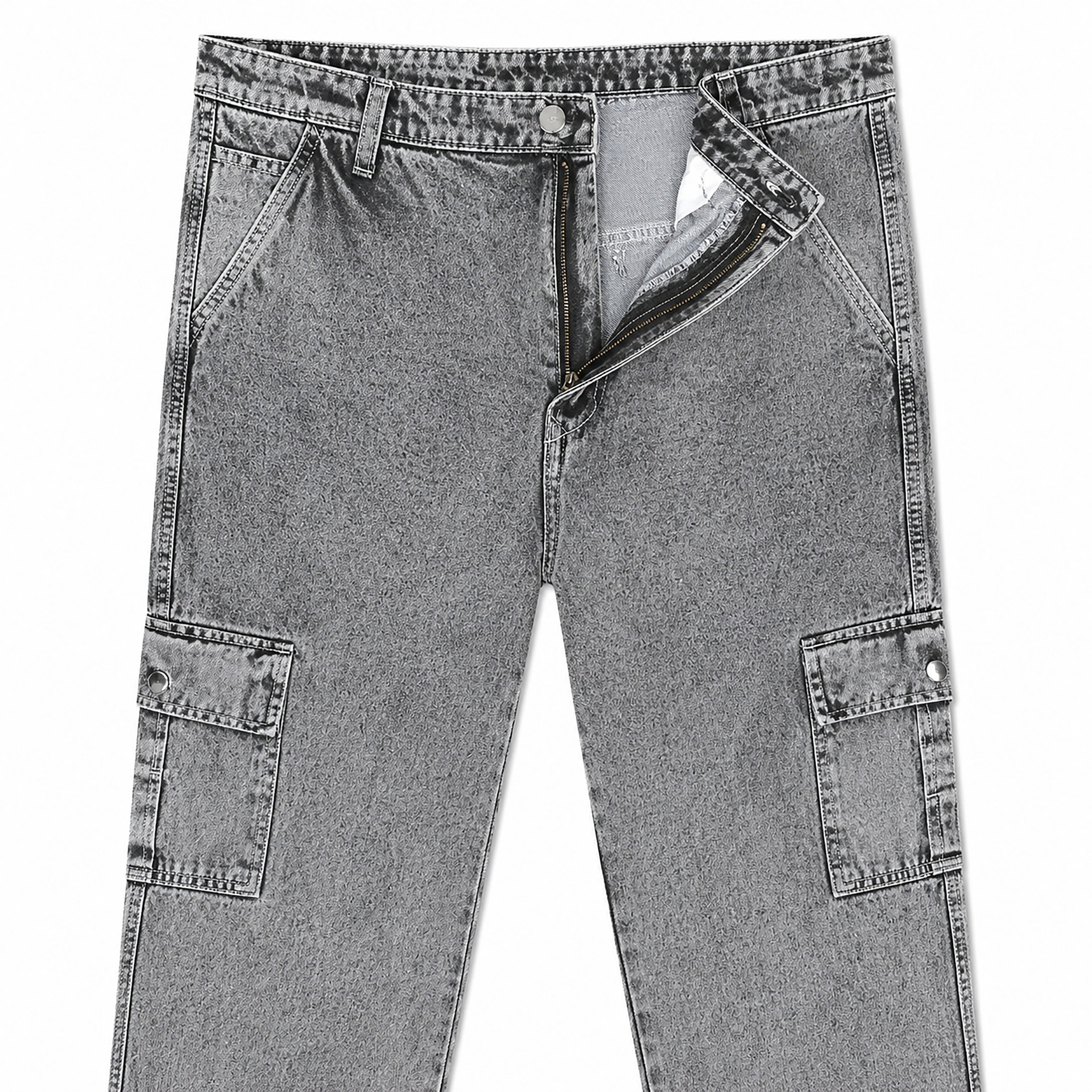 Urban Utility Cargo Denim Pants – Relaxed Fit Everyday Style | | CD-PPS21