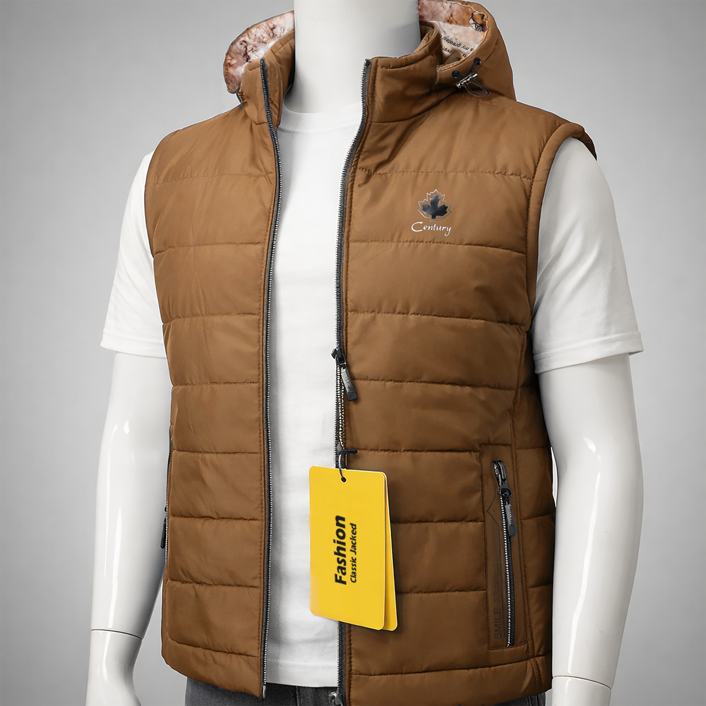 Men’s Hooded Puffer Vest Jacket – Warm, Stylish & Everyday Comfort| Code-SWP85