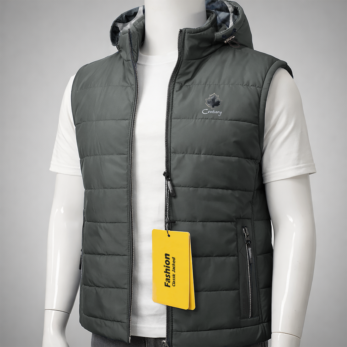Men’s Hooded Puffer Vest Jacket – Warm, Stylish & Everyday Comfort| Code-SWP85