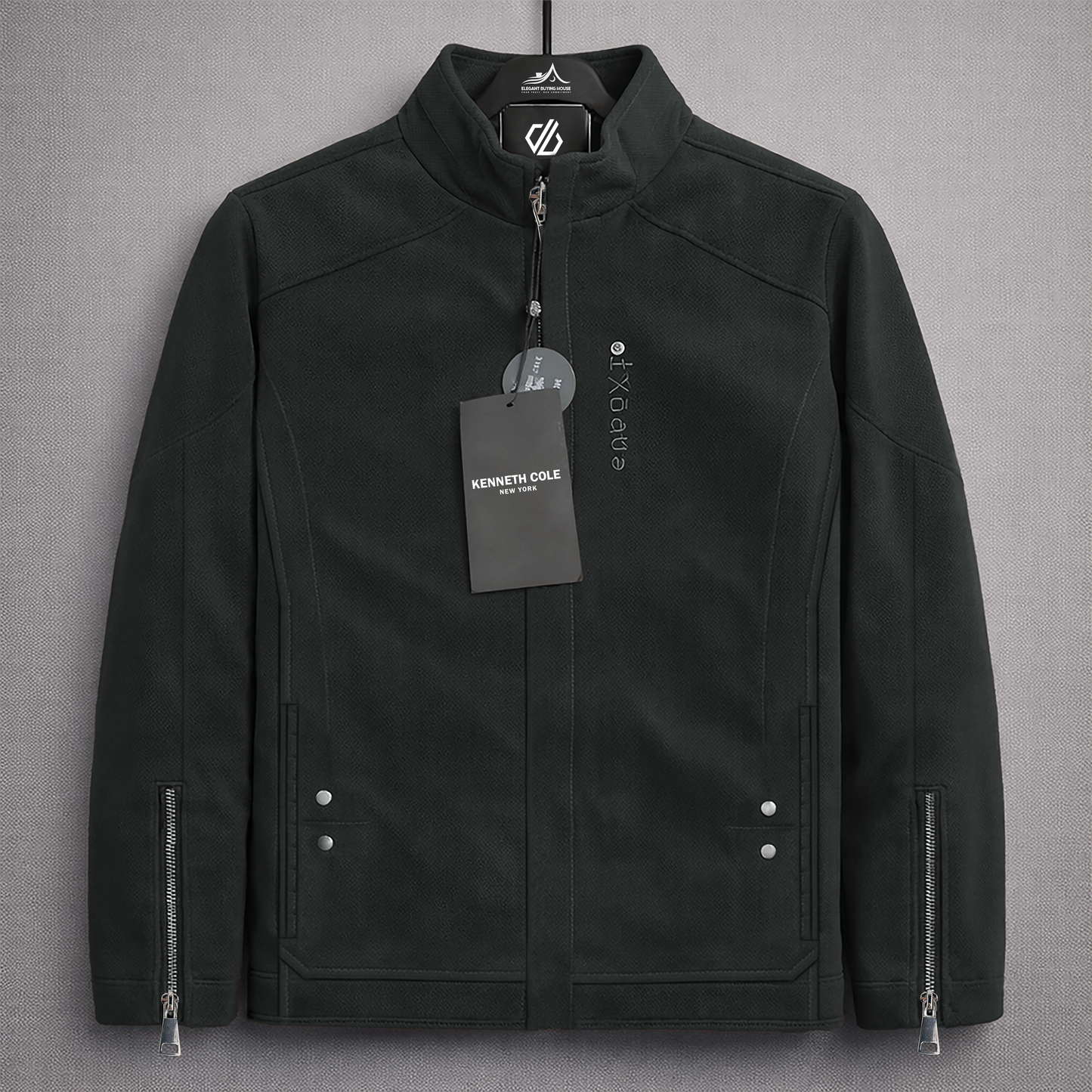 Men’s Imported Premium Leather Stand Collar Zipper Jacket – Modern Fit Stylish Outerwear | Code-SWP67