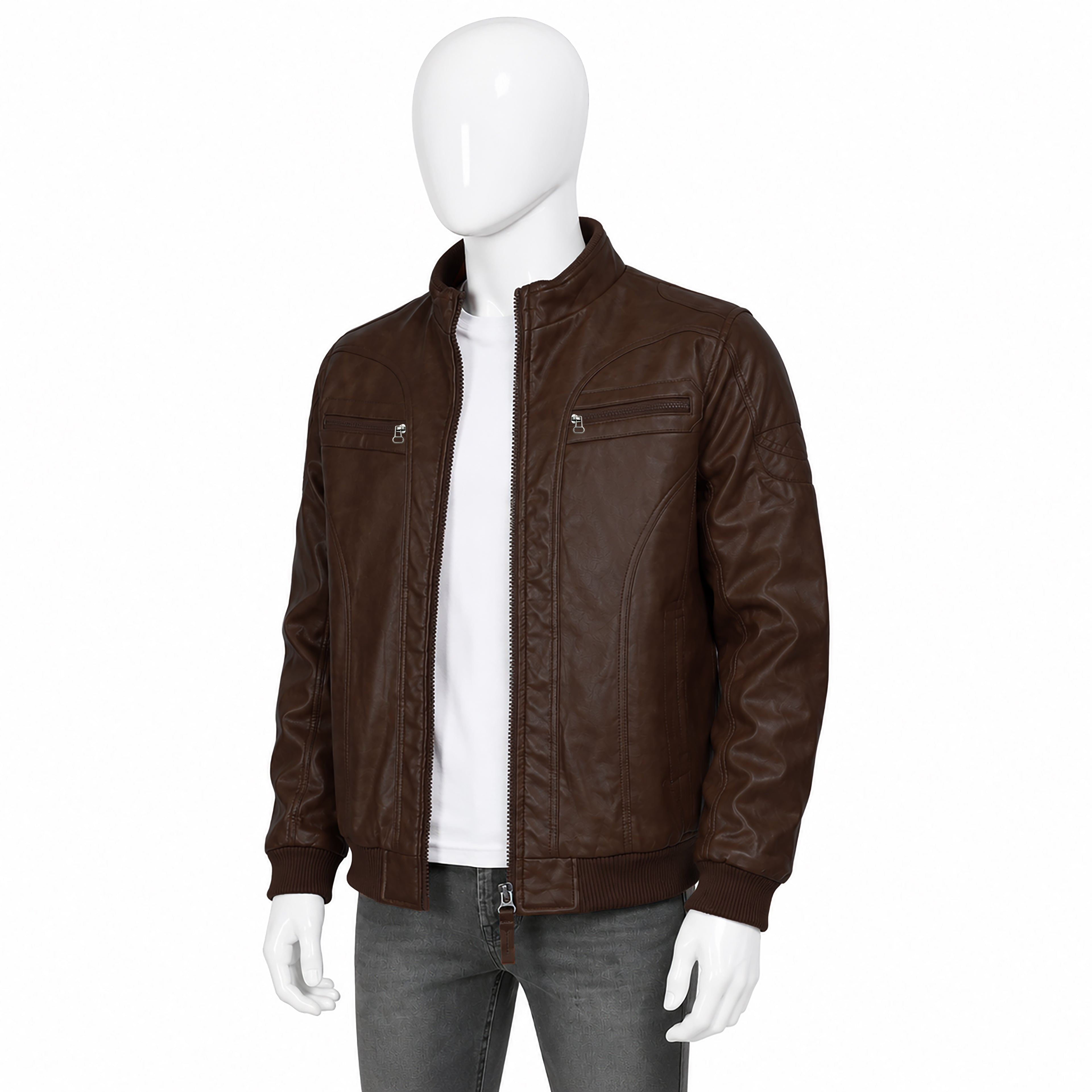 Premium Men's Classic Leather Jacket | Stylish Everyday Outerwear | Code-WNT30
