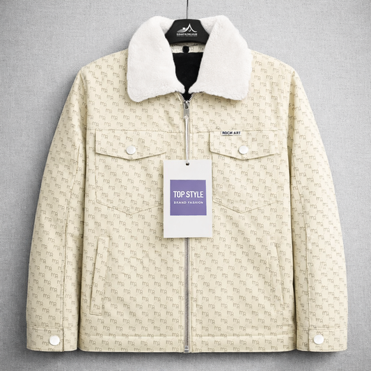 Men’s Imported Premium Sherpa Collar Zipper Leather Jacket – Stylish Winter Casual Wear | Code-SWP62