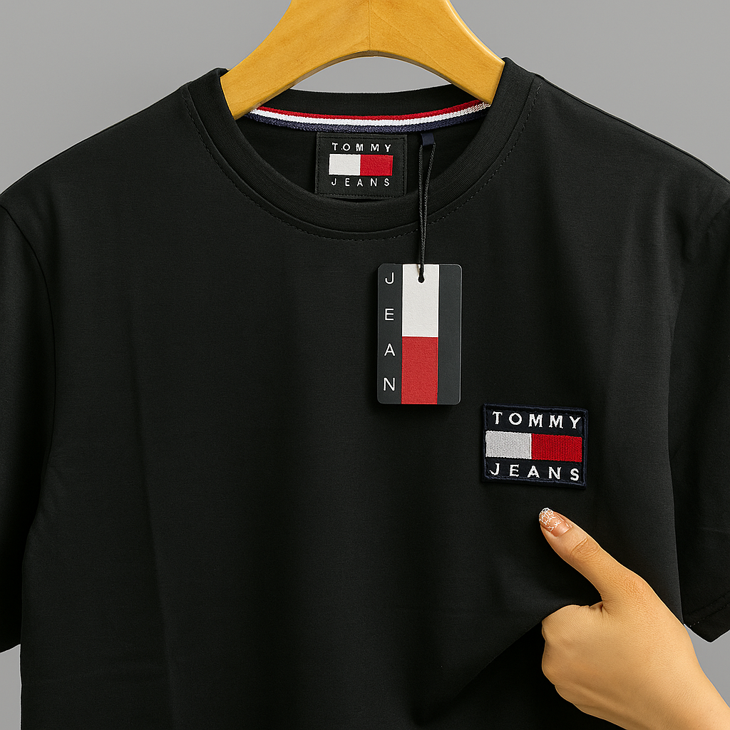 Men’s Premium Cotton Badge T-Shirt – Classic Fit| CD-MPT9