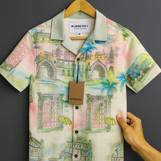 Architect’s Muse – Watercolor Heritage Print Shirt| CD-HSC28