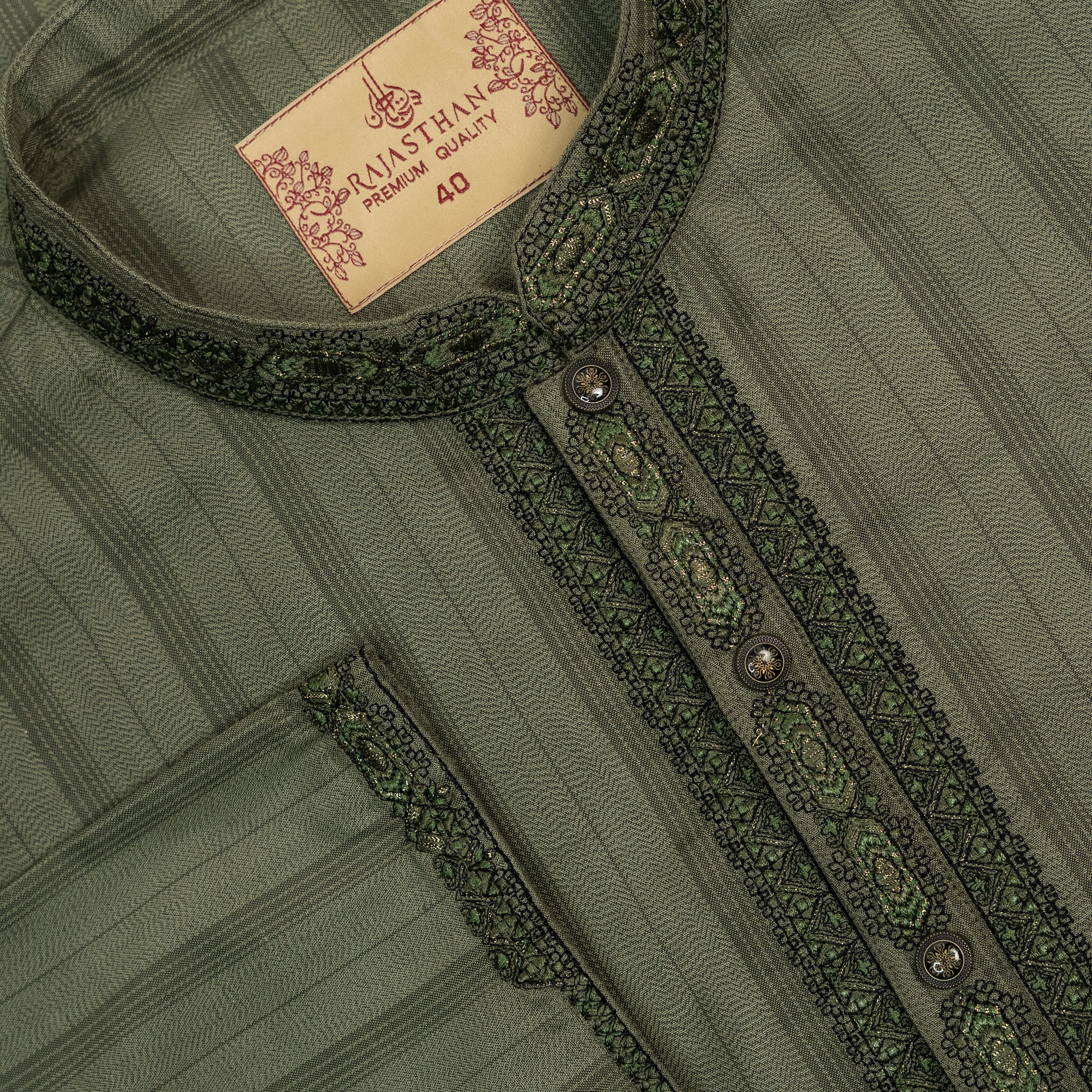Men’s Elegant Minimal Embroidered Panjabi | CD-PG103