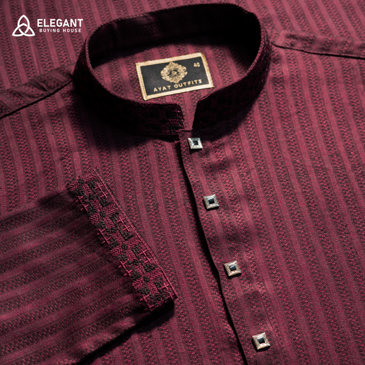Elegant Textured Premium Panjabi – Classic Festive & Traditional Wear| CD-PG1