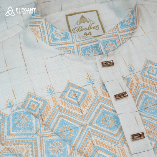 Premium Geometric Embroidered Panjabi| CD-PG29