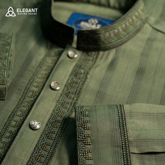 Classic Embroidered Elegance Panjabi| CD-PG41