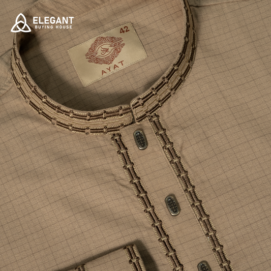 Refined Minimal Embroidered Panjabi | CD-PG77