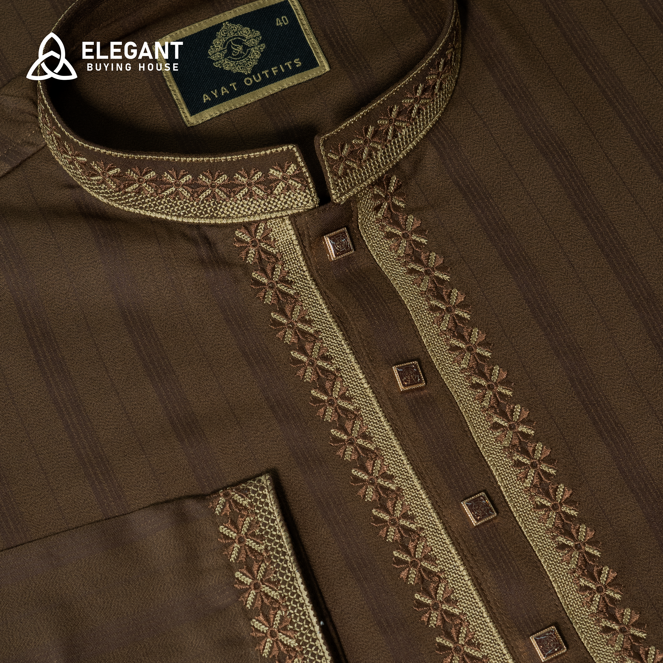Striped Embroidered Panjabi for Elegant Occasions | CD-PG93