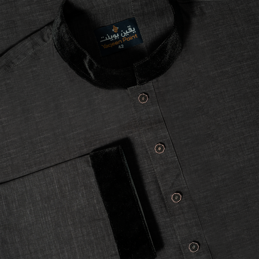 Classic Contrast Collar Panjabi for Elegant Everyday Style | CD-PG140