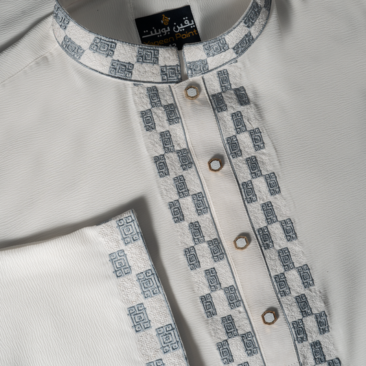 Minimal Embroidered Classic Panjabi for Men | CD-PG133
