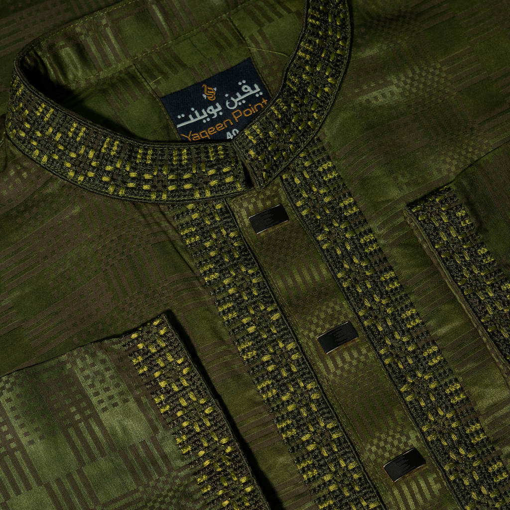 Textured Embroidered Premium Panjabi for Men | CD-PG128