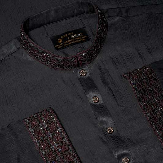 Modern Classic Contrast Detail Panjabi | CD-PG157