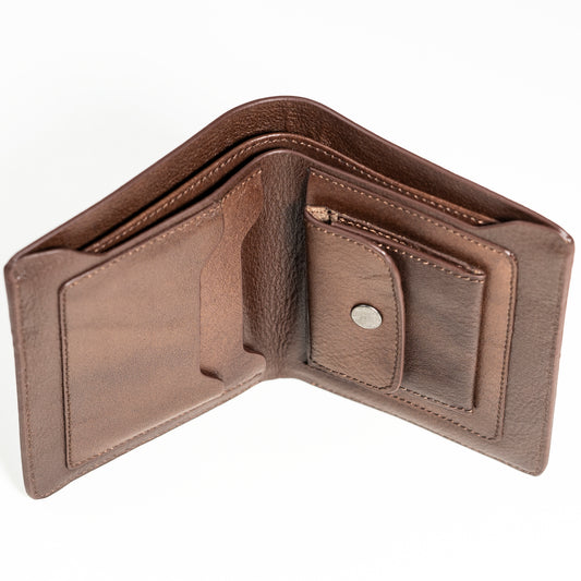Classic Leather Wallet with Secure Coin Pocket | CD-MW2
