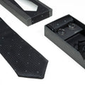 Elegant Patterned Formal Tie Set with Matching Cufflinks & Pocket Square | CD-MT8