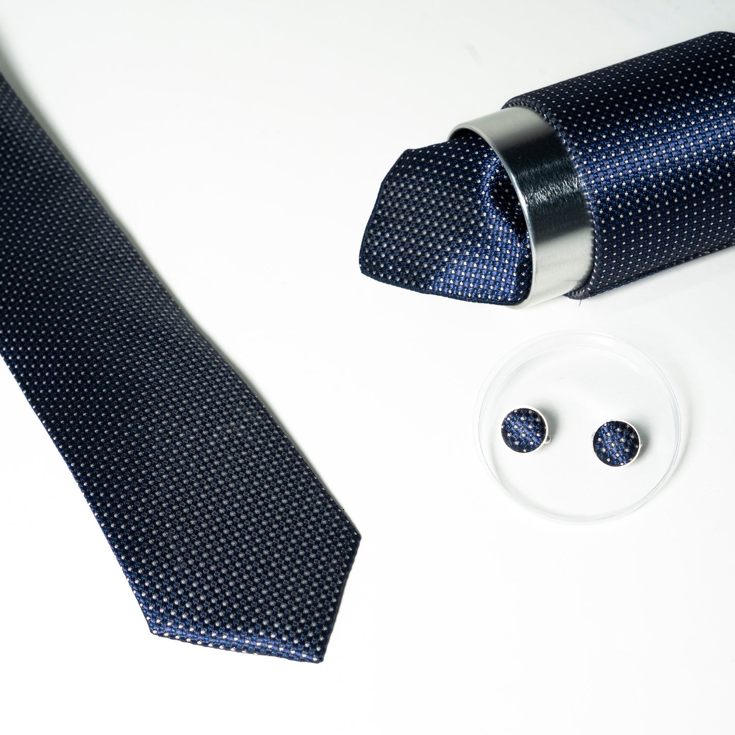 Micro Texture Formal Tie Set with Matching Cufflinks | CD-MT13