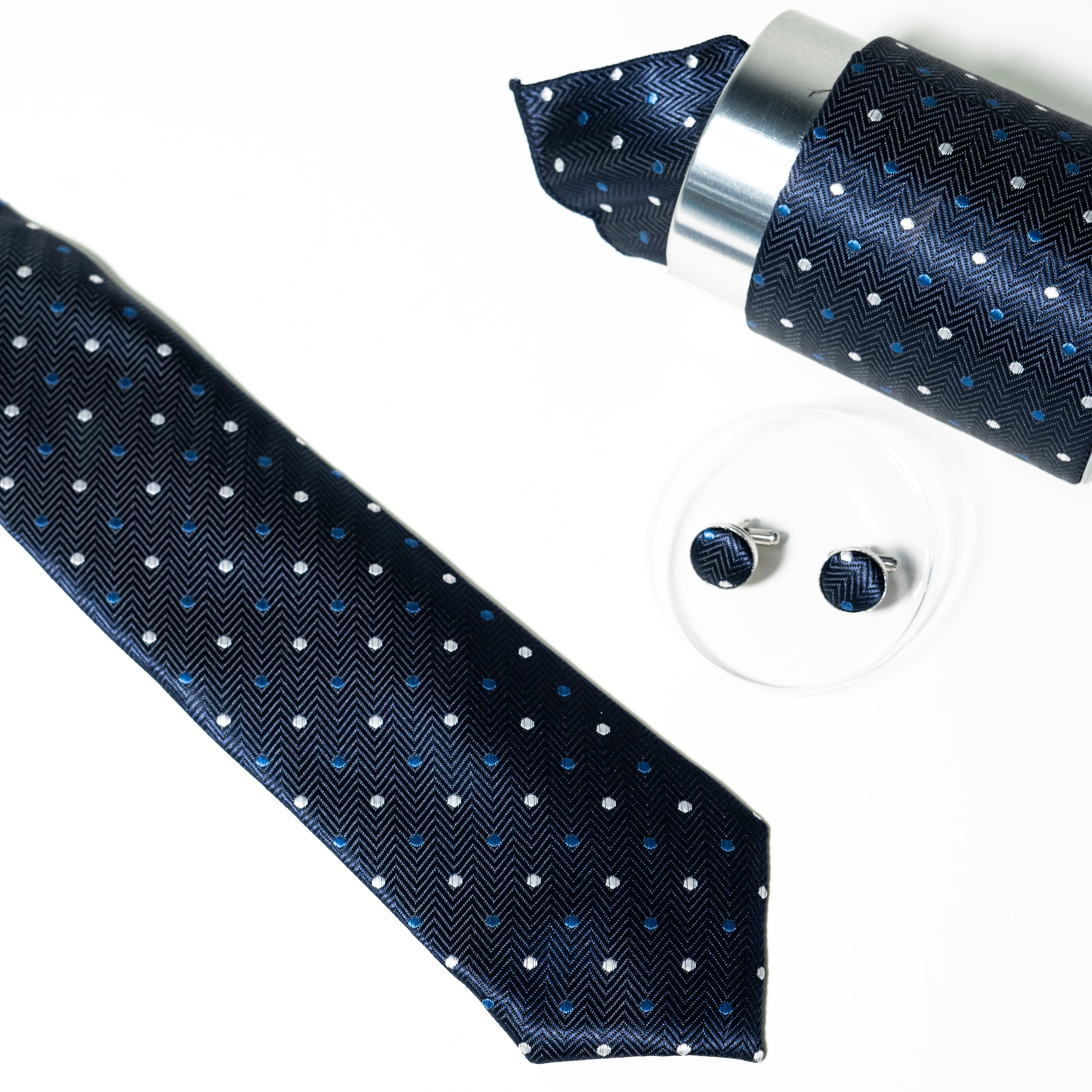 Micro Texture Formal Tie Set with Matching Cufflinks | CD-MT13