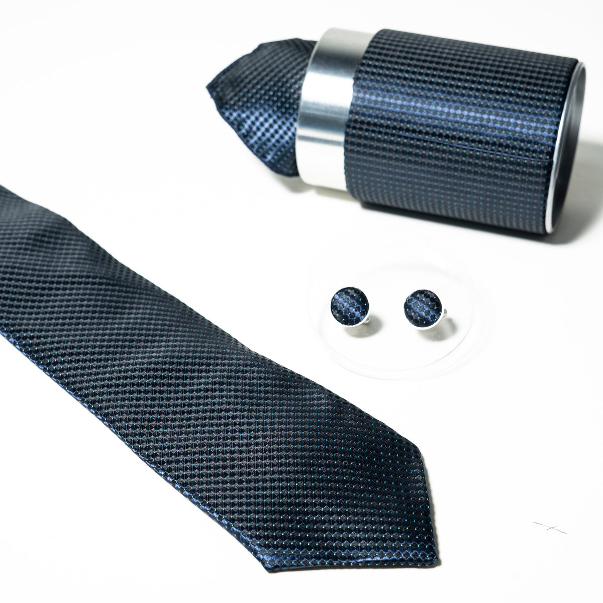 Elegant Micro Pattern Formal Tie Set with Matching Cufflinks | CD-MT14