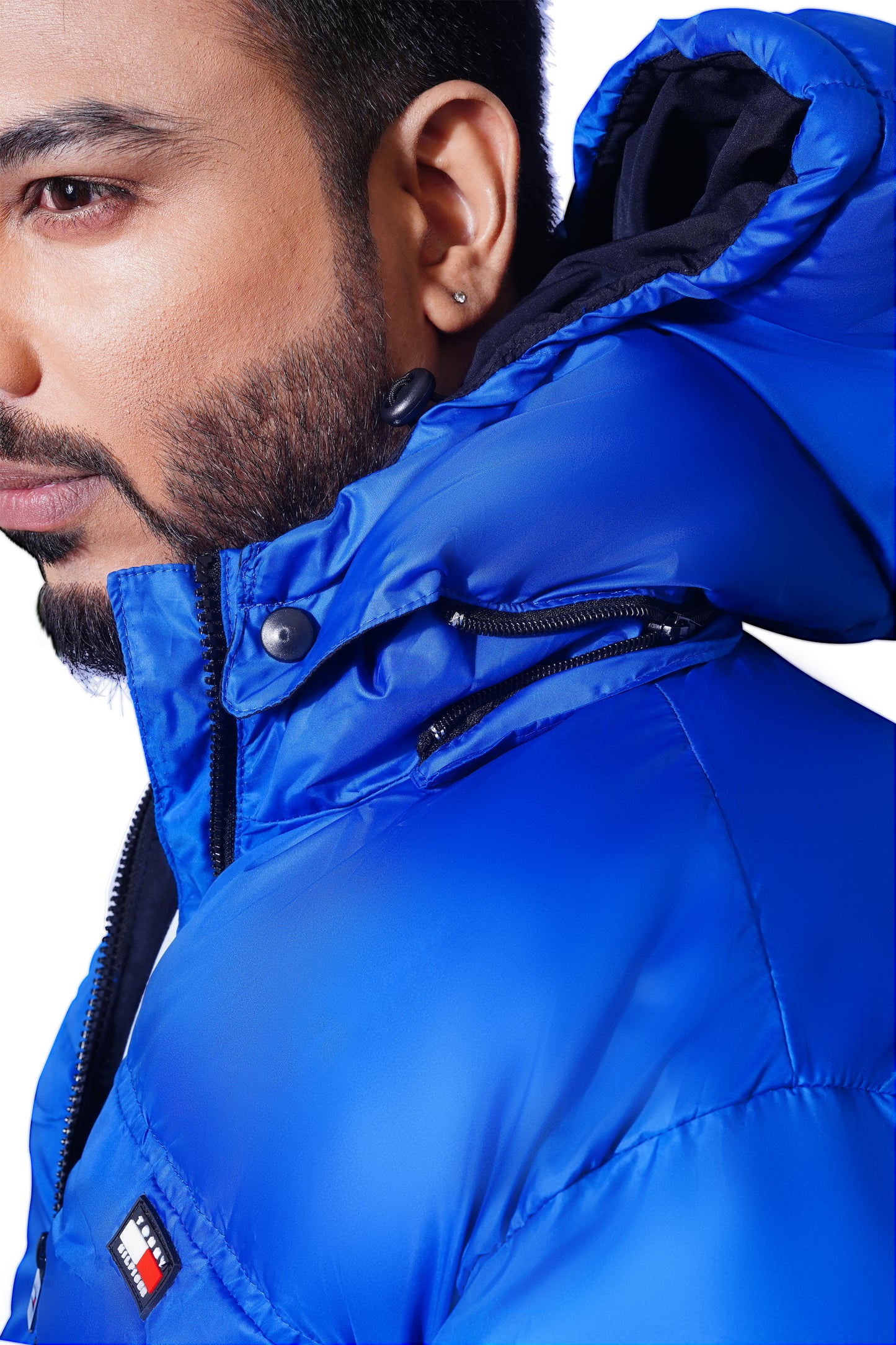 TMY HLFGR Unisex Royel. Blue Puffer Jacket Code-TH1