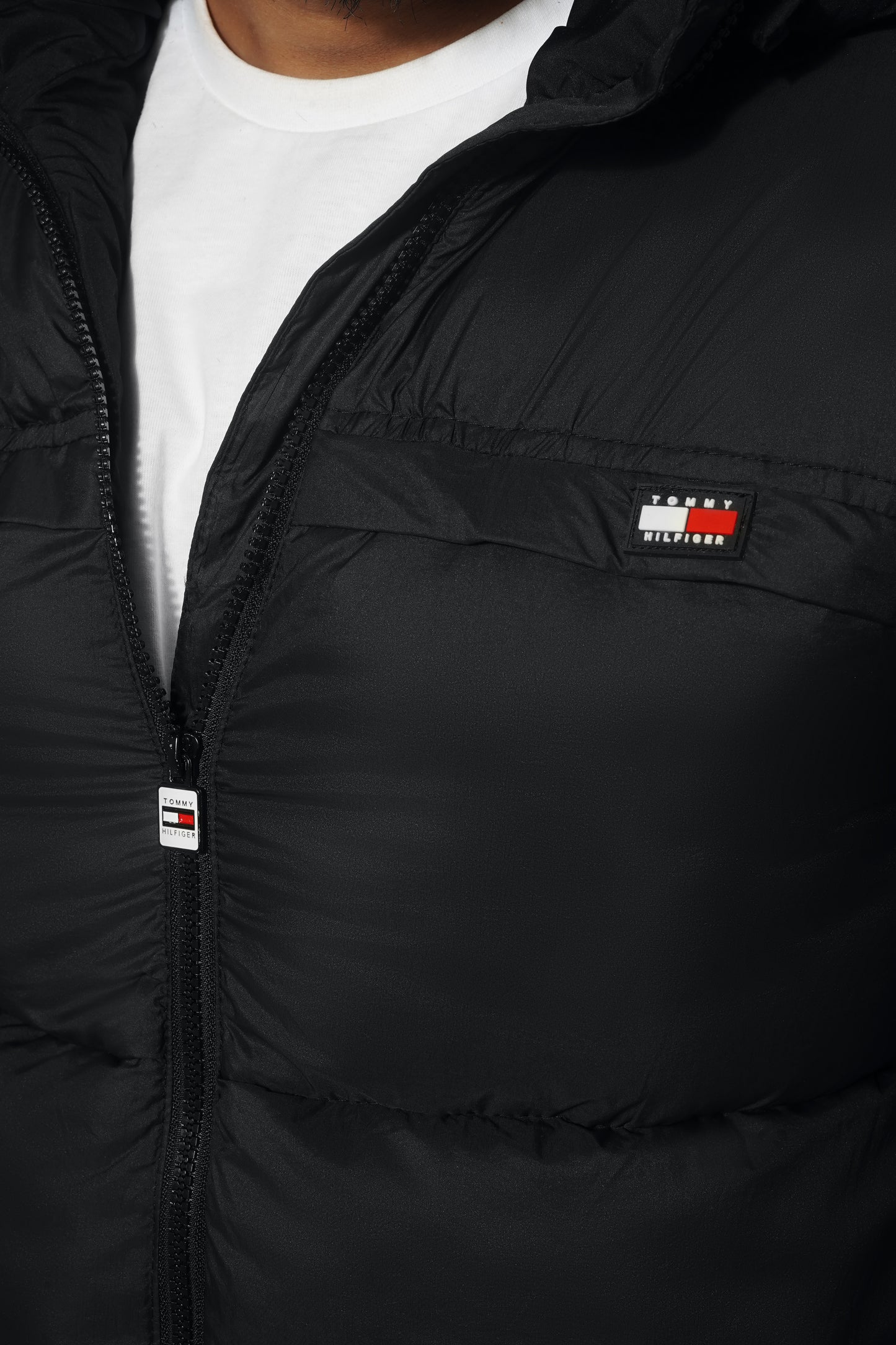 TMY HLFGR Unisex Black Puffer Jacket Code-TH3 (New Year 45% Off)