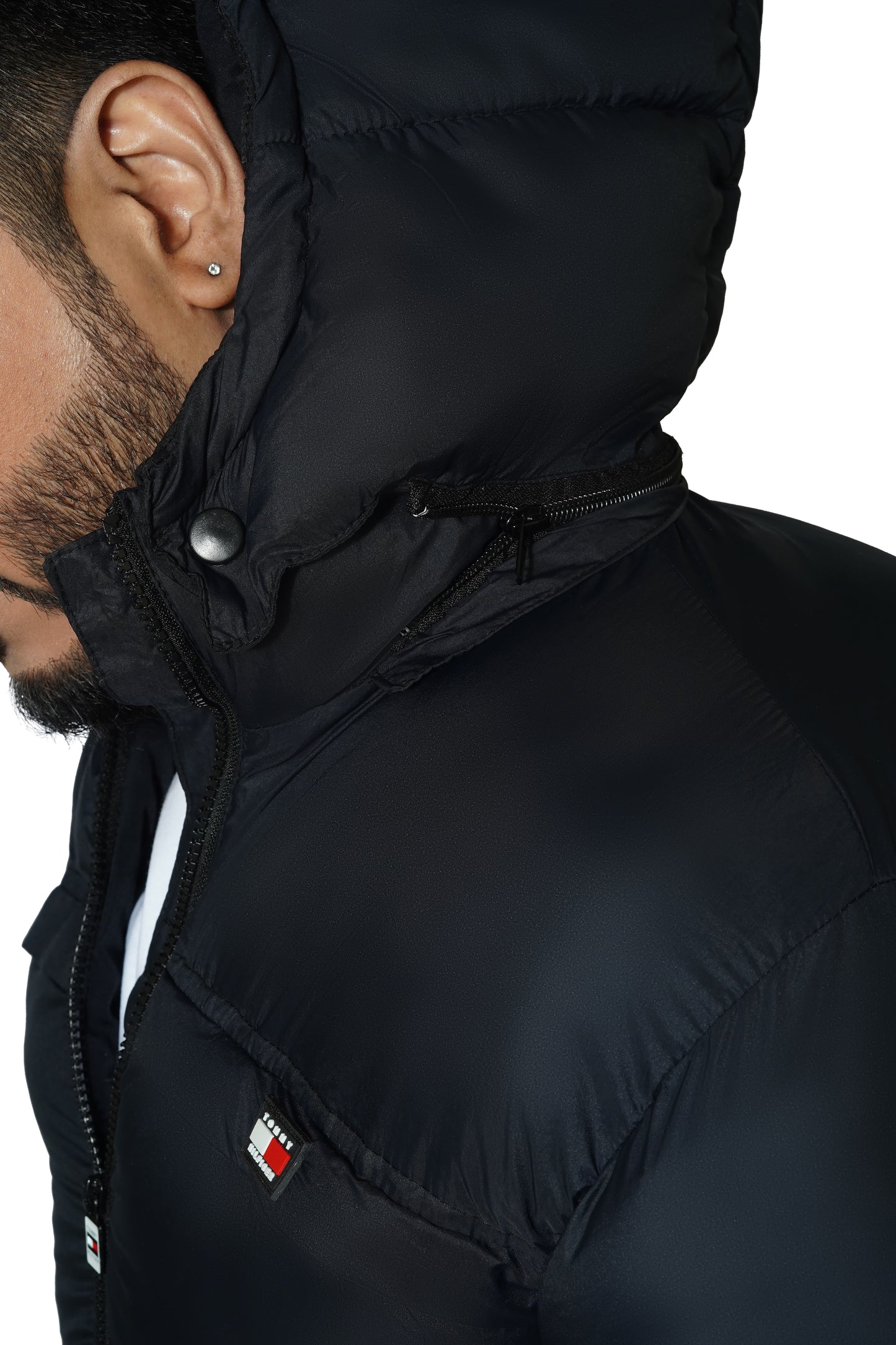 TMY HLFGR Unisex Black Puffer Jacket Code-TH3 (New Year 45% Off)