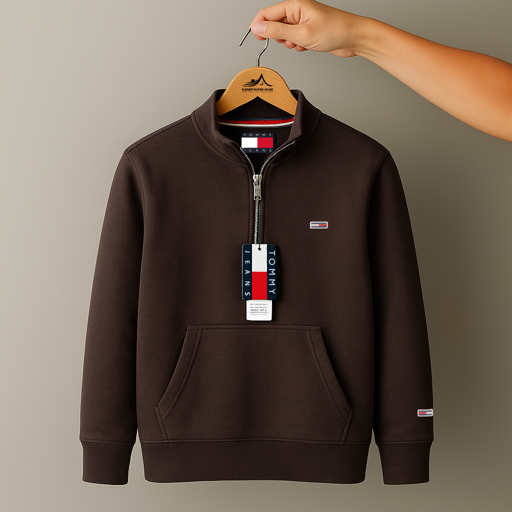 Premium Half-Zip Winter Sweatshirt – Ultra Soft, Warm & Stylish | Code-SWP44