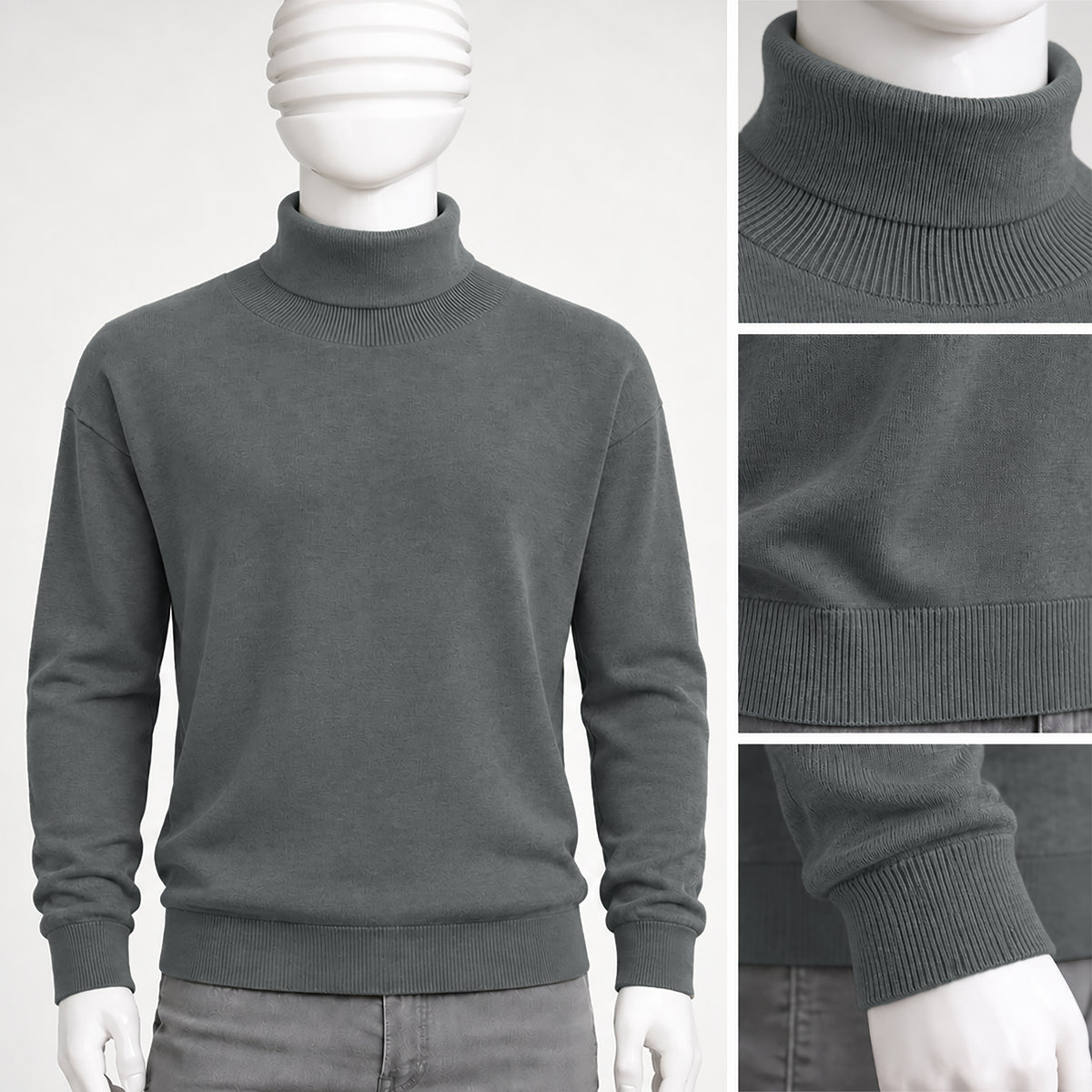 Unisex Classic High Neck Sweater | Code-WNT41