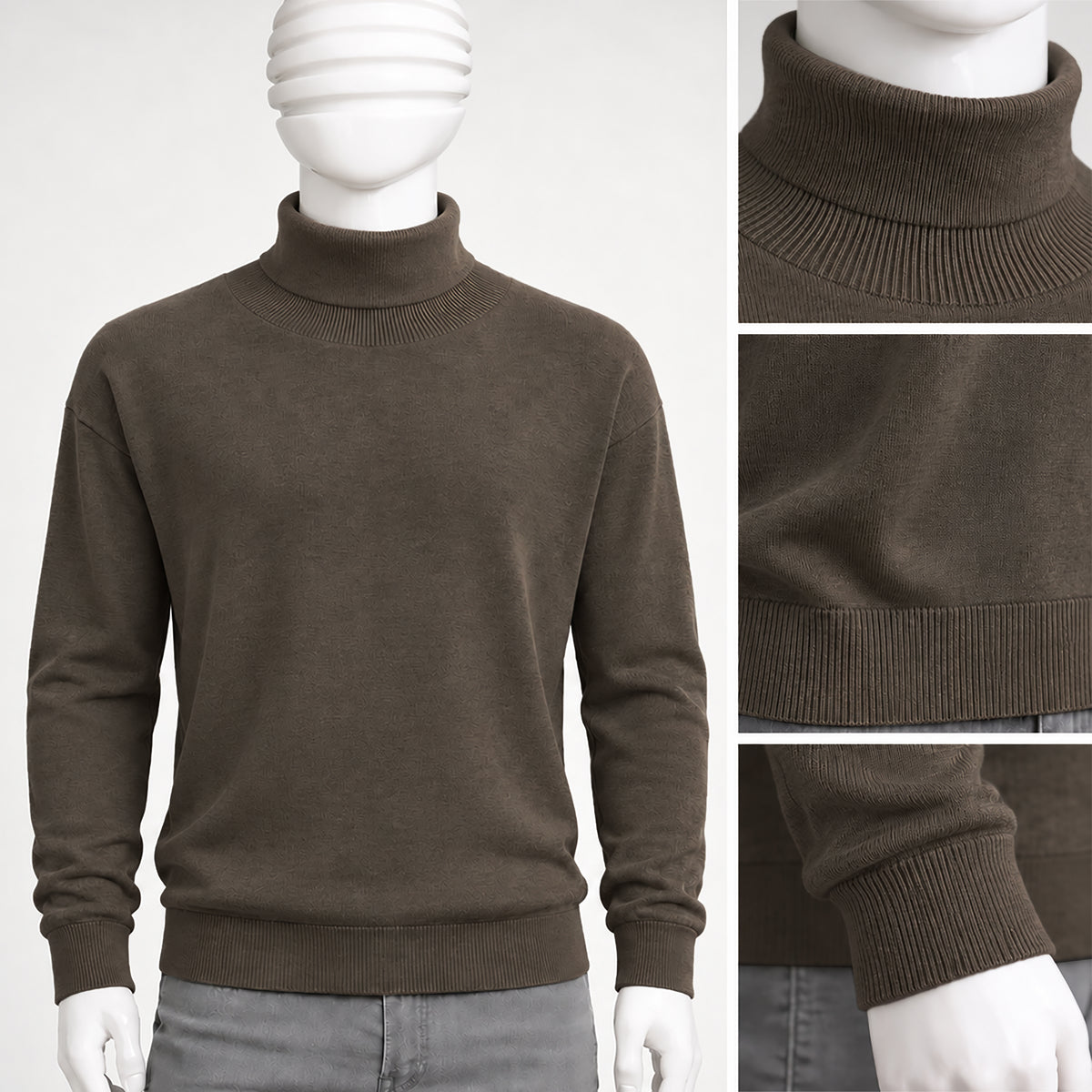 Unisex Classic High Neck Sweater | Code-WNT41