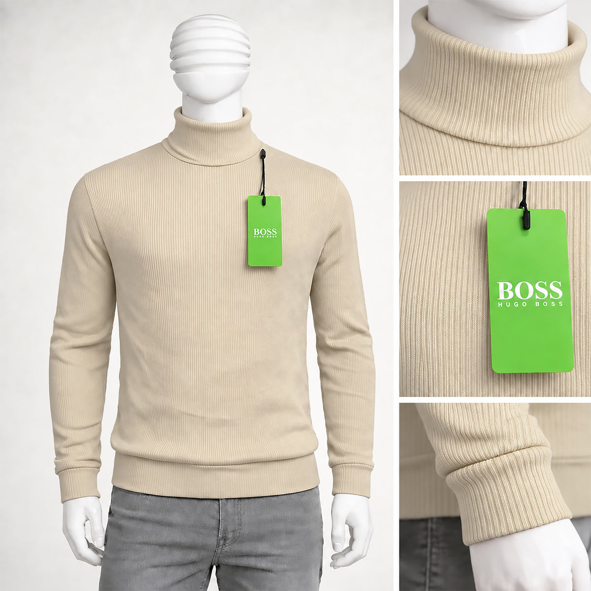 Men’s Classic High Neck Sweater | Code-WNT33