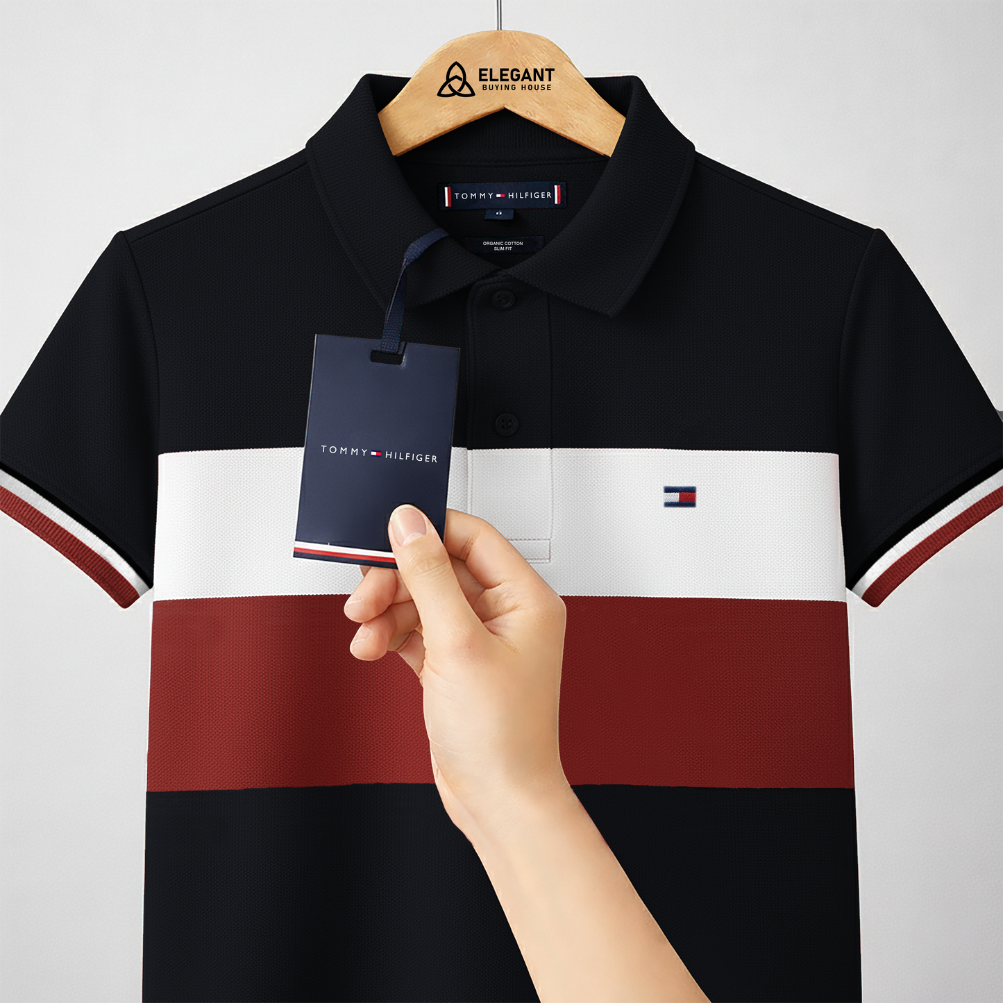 পুরুষদের স্টাইলিশ স্ট্রাইপড পোলো টি-শার্ট – নরম শ্বাস-প্রশ্বাসের যোগ্য ফ্যাব্রিক | একাধিক রঙে পাওয়া যায় | CD-MCP18