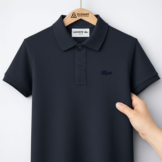 Men’s Classic Solid Polo T-Shirt – Soft Cotton, Smart Casual Fit| CD-MCP34