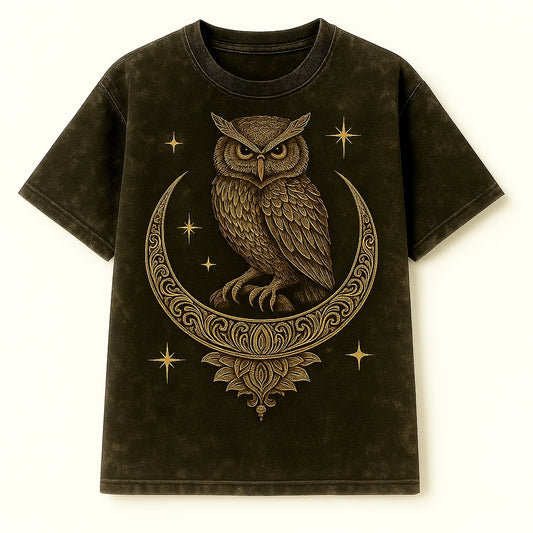 MYSTIC OWL Moon Crescent Drop Shoulder Drop Shoulder – Pre-Order | CD-ACD110 (China To Bangladesh Home Delivery)