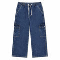 Relaxed Drawstring Cargo Denim Pants – Comfort Fit Everyday Style | | CD-PPS22