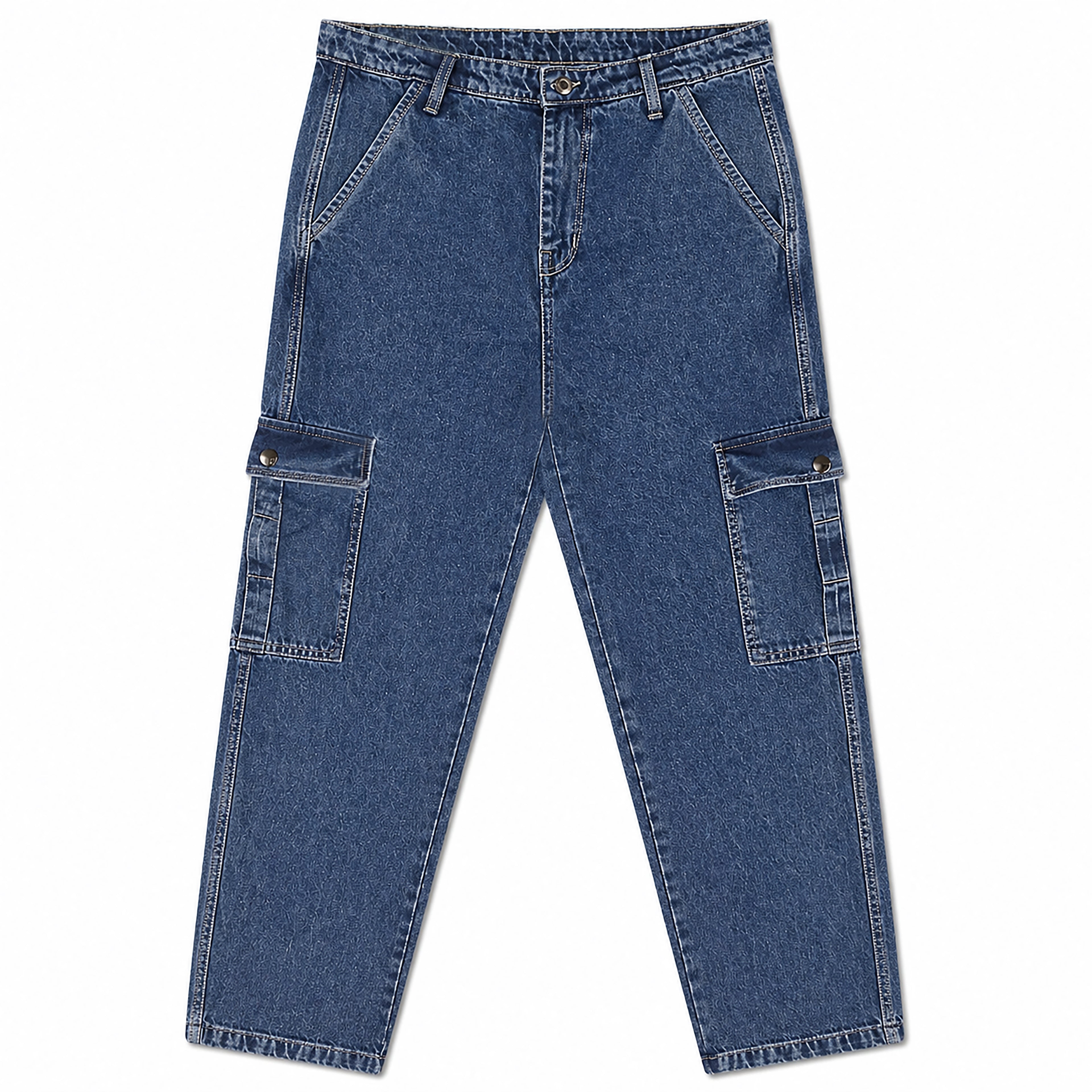 Urban Utility Cargo Denim Pants – Relaxed Fit Everyday Style | | CD-PPS21