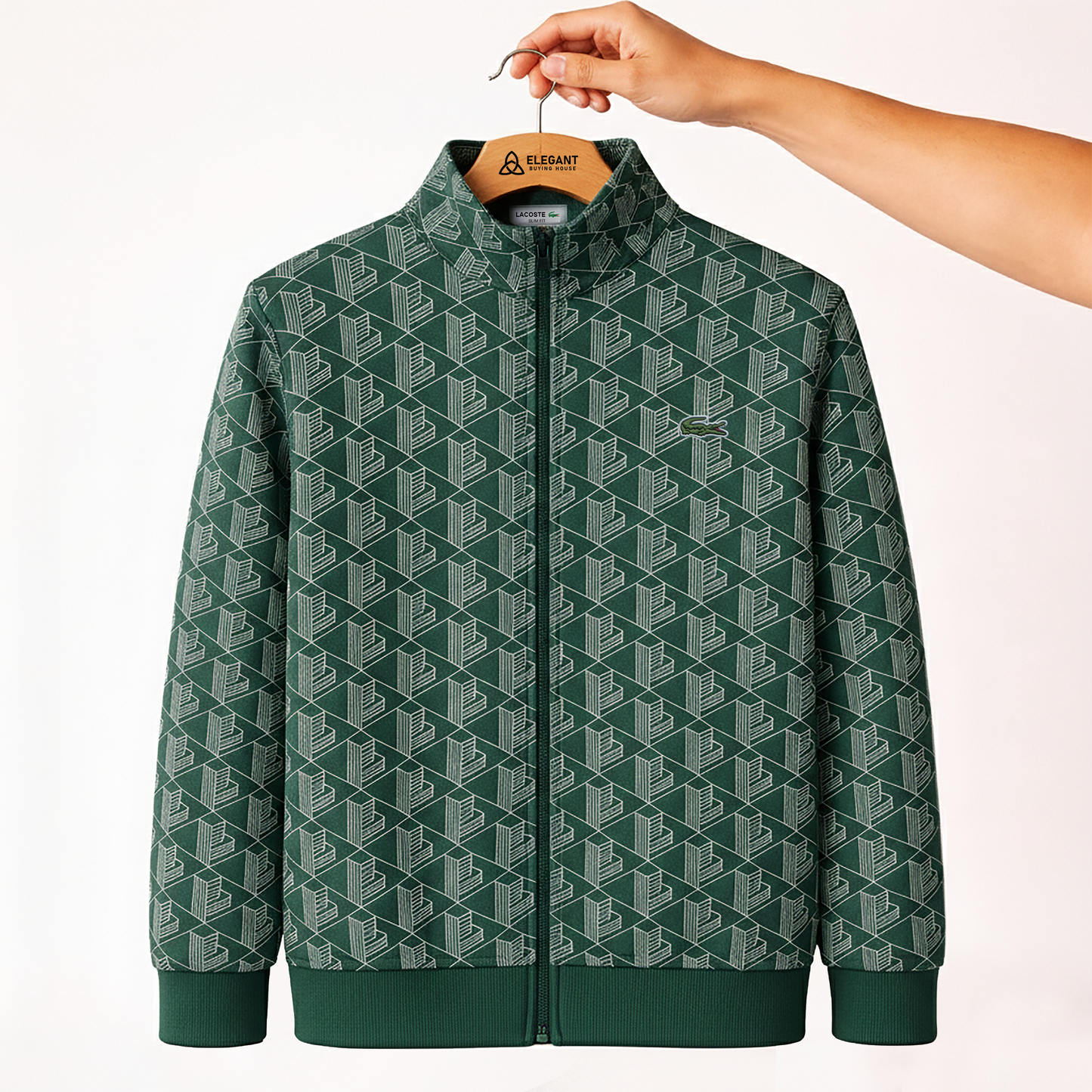 Men’s Premium Patterned Zip-Up Jacket – Stylish Casual & Winter Wear | Code-SWP79