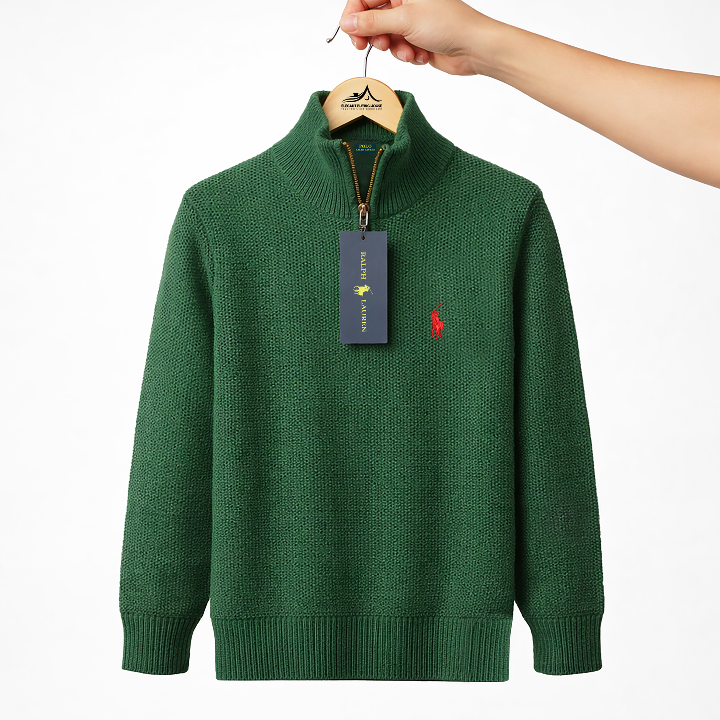 Men’s Premium Half-Zip Knit Sweater – Soft Warm Winter Essential | Code-SWP78