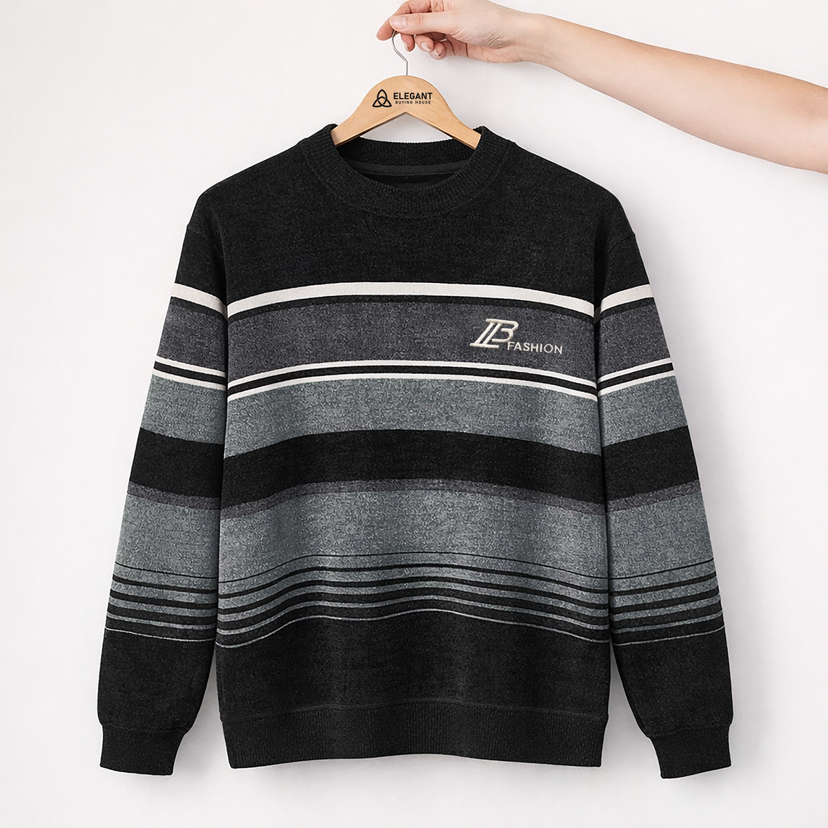 Imported Premium Color Block Crewneck Sweatshirt | Soft Fabric • Modern Casual Look| Code-SWP91