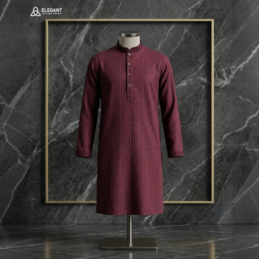Elegant Textured Premium Panjabi – Classic Festive & Traditional Wear| CD-PG1