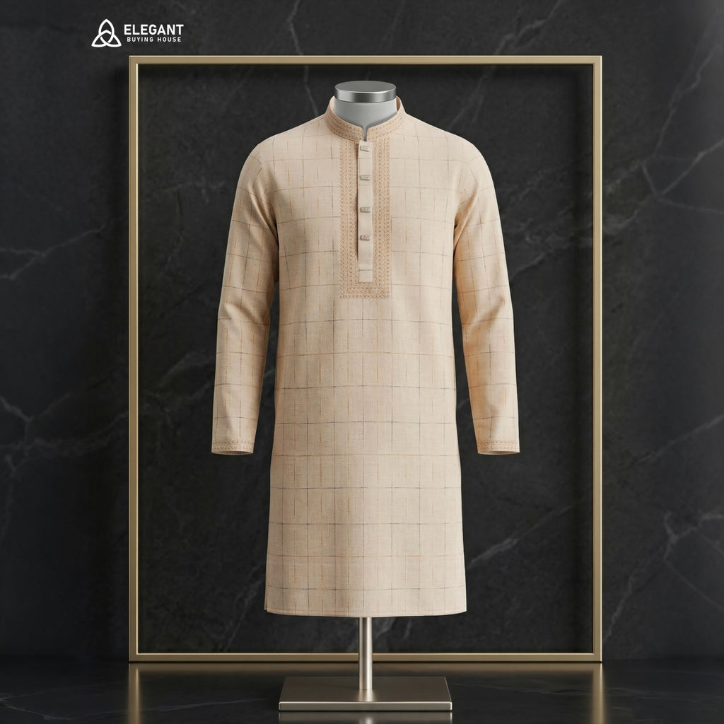 Classic Check Design Panjabi| CD-PG19